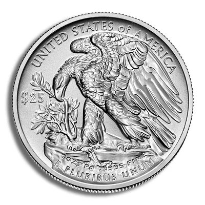 2022-W 1 oz Reverse Proof Palladium Eagle (w/Box & COA) — reverse view
