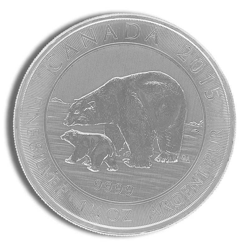 2015 1.5 oz Canadian Polar Bear & Cub Silver Coin — Silver bullion from Standard Bullion