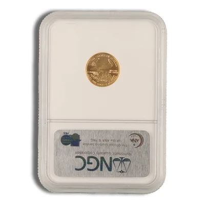 2006 1/10 oz Gold Eagle $5 NGC MS70 ER — reverse view