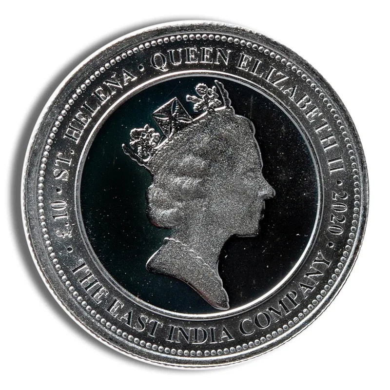 1/10 oz St. Helena Spade Guinea Shield Silver Coin (Year Varies) — Silver bullion from Standard Bullion
