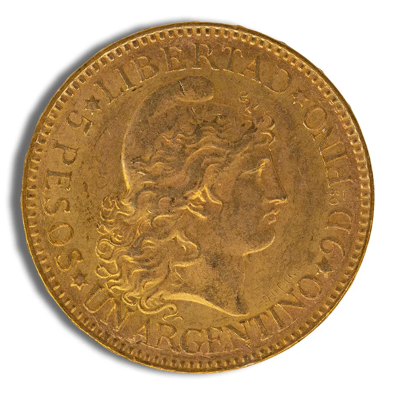 Argentina 5 Peso Gold Coin — Gold bullion from Standard Bullion