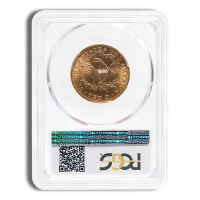 <body>0 Gold Liberty Eagle - PCGS MS63 — reverse view