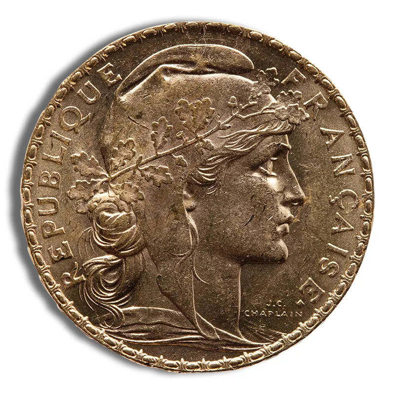 France Gold 20 Francs - Rooster (1899-1914) — Gold bullion from Standard Bullion