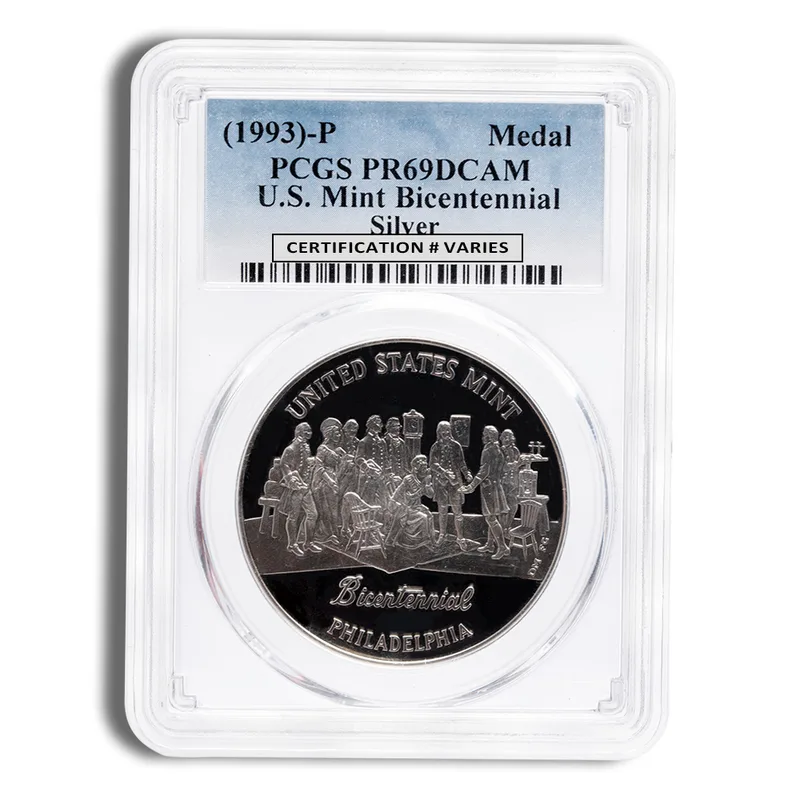 1993-P Bicentennial Silver Medal PCGS PR69 — Silver bullion from Standard Bullion