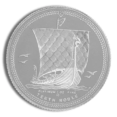 Platinum Noble - 1/10 oz (Year Varies) — reverse view
