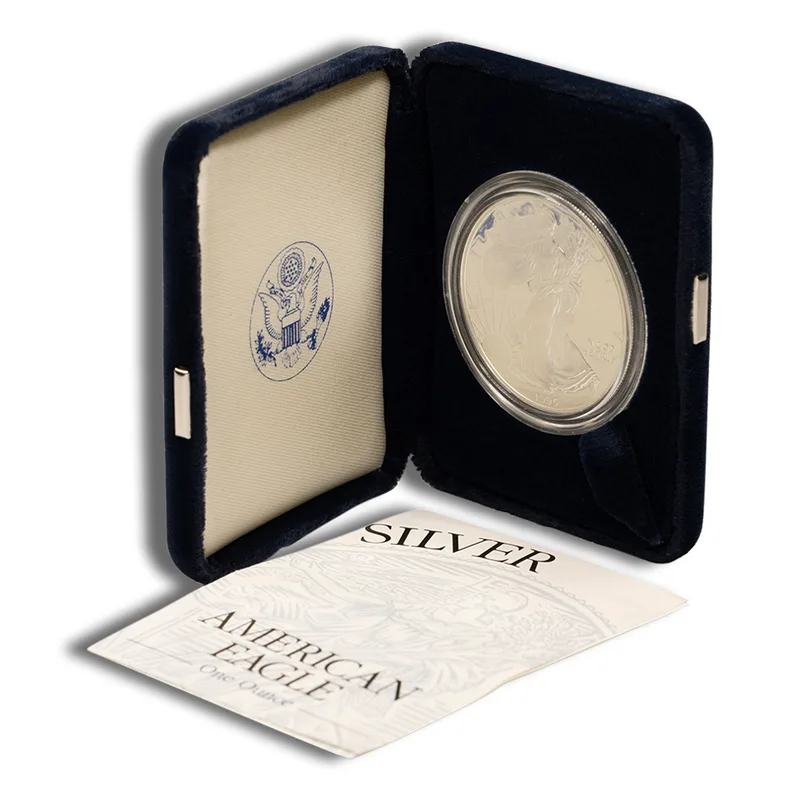 1998-P Proof Silver Eagle with Box & COA — Silver bullion from Standard Bullion