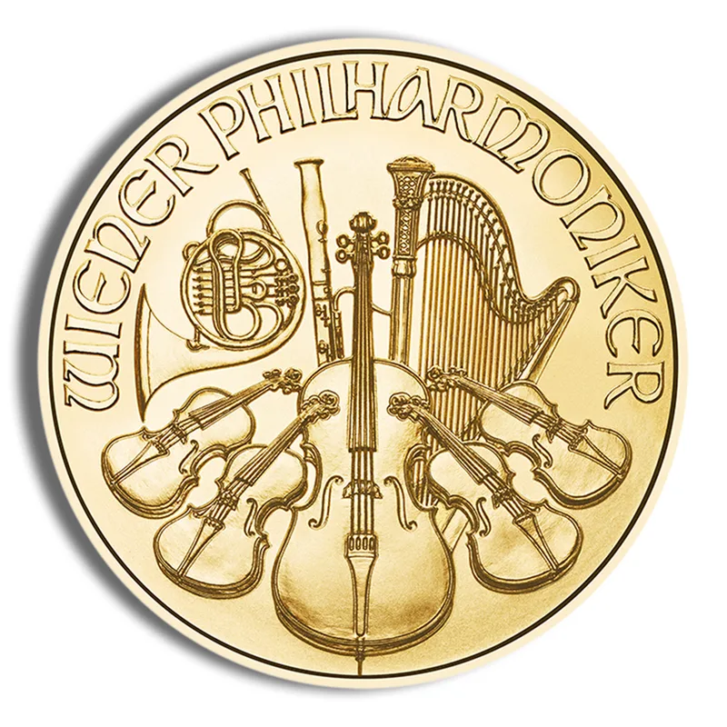 1/25 oz Austrian Philharmonic Gold Coin (Year Varies) — Gold bullion from Standard Bullion