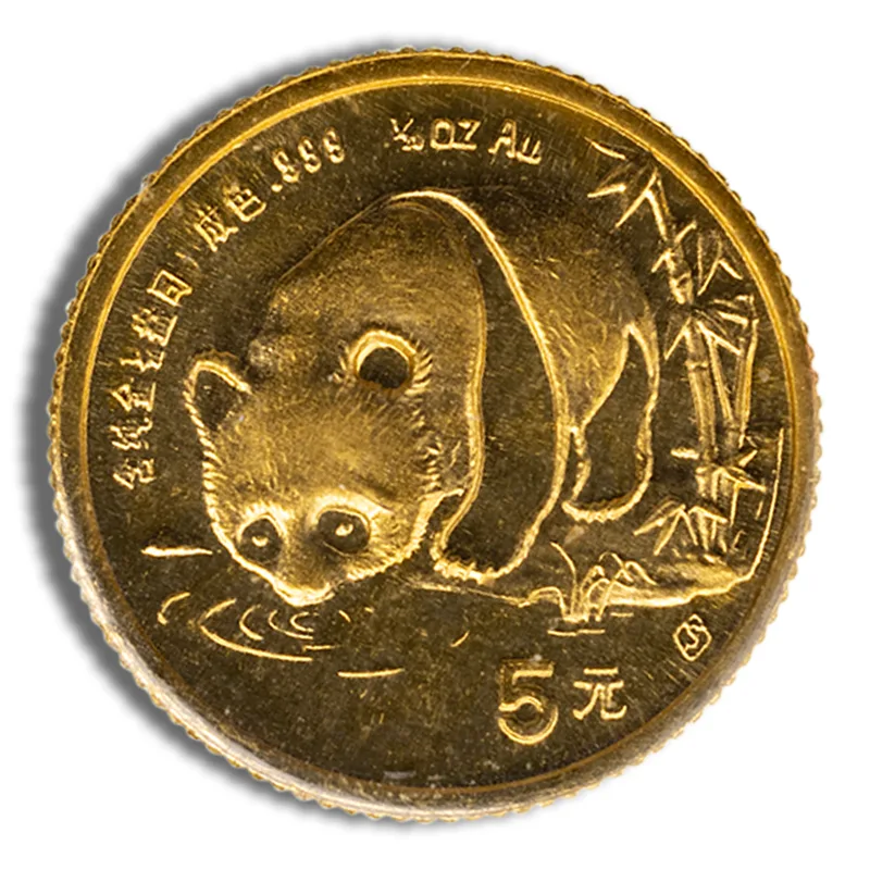 1/20 oz China Gold Panda - BU - Unsealed (Year Varies) — Gold bullion from Standard Bullion