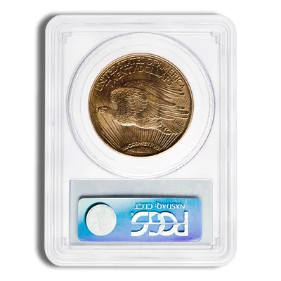 $20 Gold Saint-Gaudens Double Eagle - PCGS MS62 — reverse view
