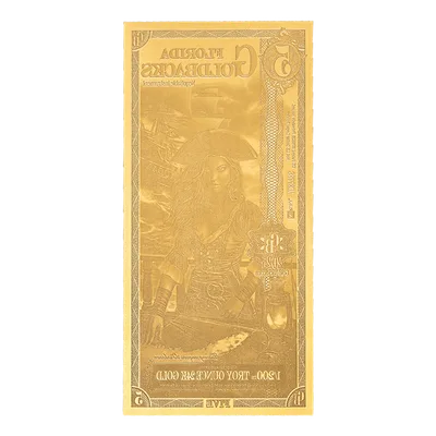 Florida 5 Goldback — reverse view