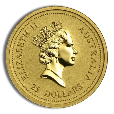 1998 1/4 oz Australia Gold Lunar Tiger BU - Series I — reverse view