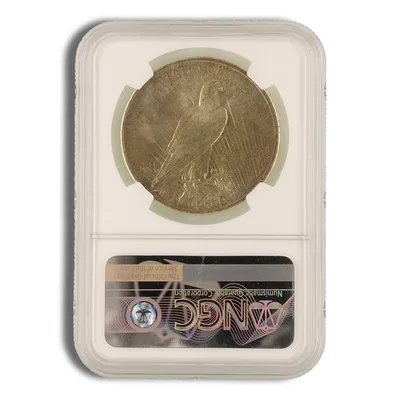 Peace Dollar - NGC MS66 (Toned) — reverse view