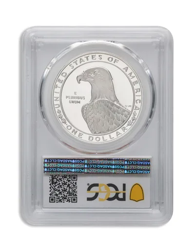 1983-S <body> LA Olympic Silver Commem - PCGS PF70 — reverse view