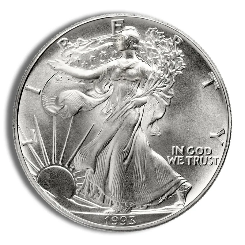 1993 Silver American Eagle - BU — Silver bullion from Standard Bullion