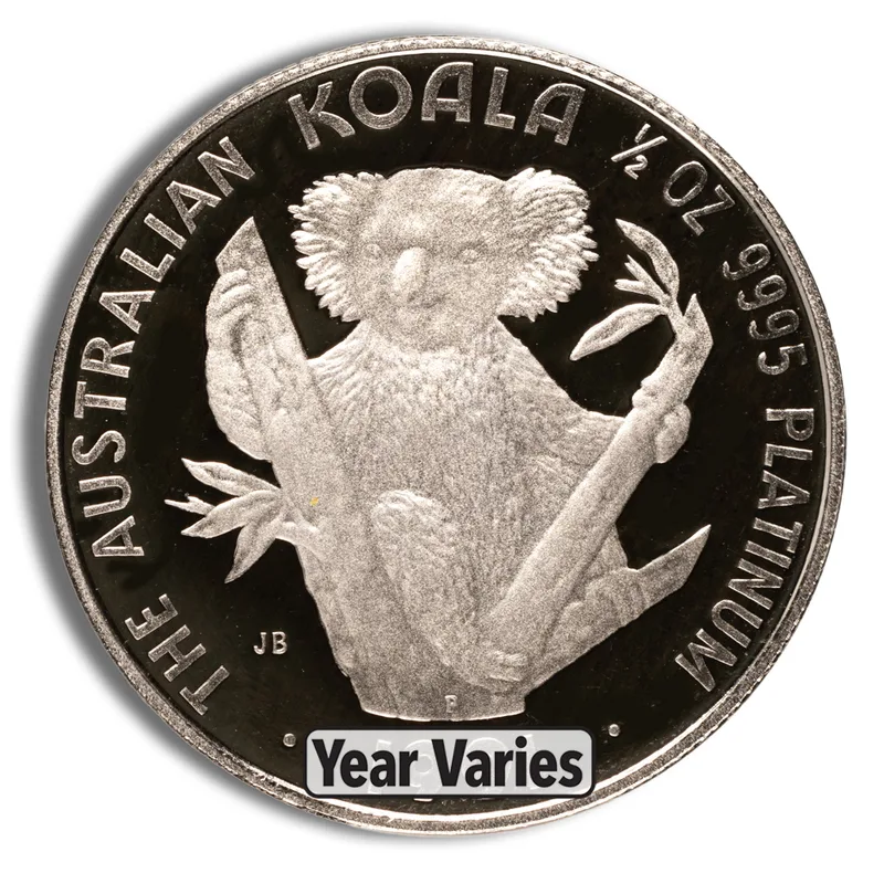 Platinum Koala - 1/2 oz (Year Varies) — Platinum bullion from Standard Bullion