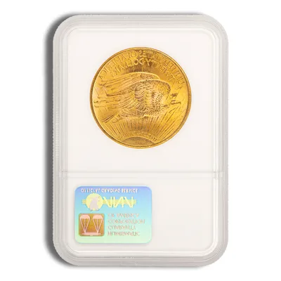 $20 Gold Saint-Gaudens Double Eagle - NGC MS65 — reverse view