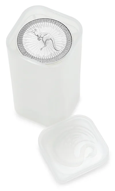 1 oz Australian Kangaroo Silver Coin (Year Varies) — packaging view