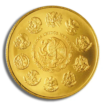 2014 1 oz  Mexican Gold Libertad - BU — reverse view