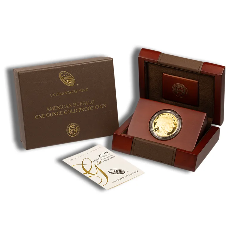 2016-W 1 oz Proof Gold Buffalo (w/Box & COA) — Gold bullion from Standard Bullion