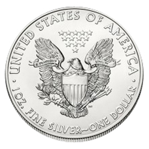 2004 Silver American Eagle - BU - Sealed Box — reverse view