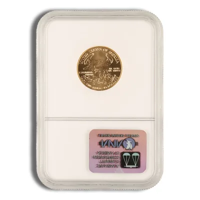 2002 1/4 oz Gold Eagle <body>0 NGC MS70 — reverse view