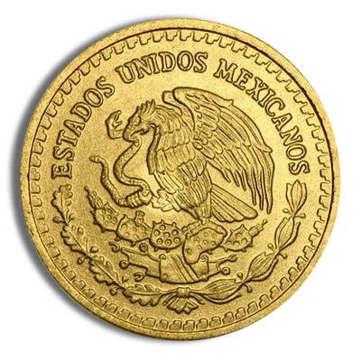1/10 oz Mexican Libertad Gold Coin (Year Varies) — reverse view