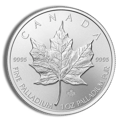 1 oz Palladium Various Coin - .999+ — reverse view