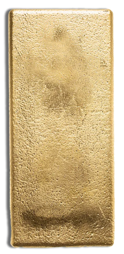 1 kilo Gold Bar - Brand Varies .9999 (COMEX Brand) — reverse view