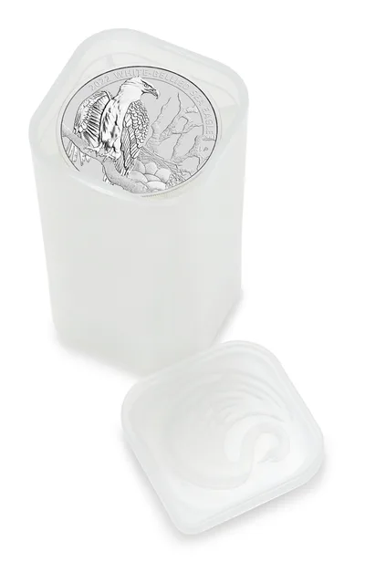 2022 1.5 oz Australian White-Bellied Sea Eagle Silver Coin — packaging view