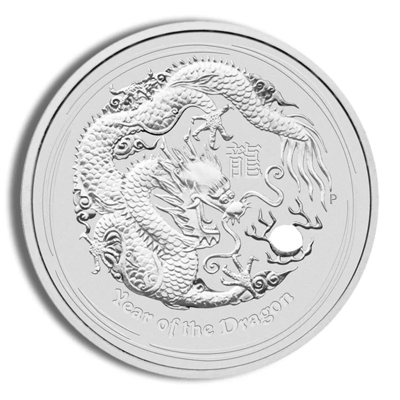 2012 10 oz Australia Silver Lunar Dragon BU - Series II — Silver bullion from Standard Bullion