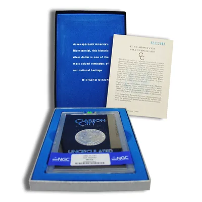 1882-CC GSA Morgan Dollar - NGC MS65 — packaging view