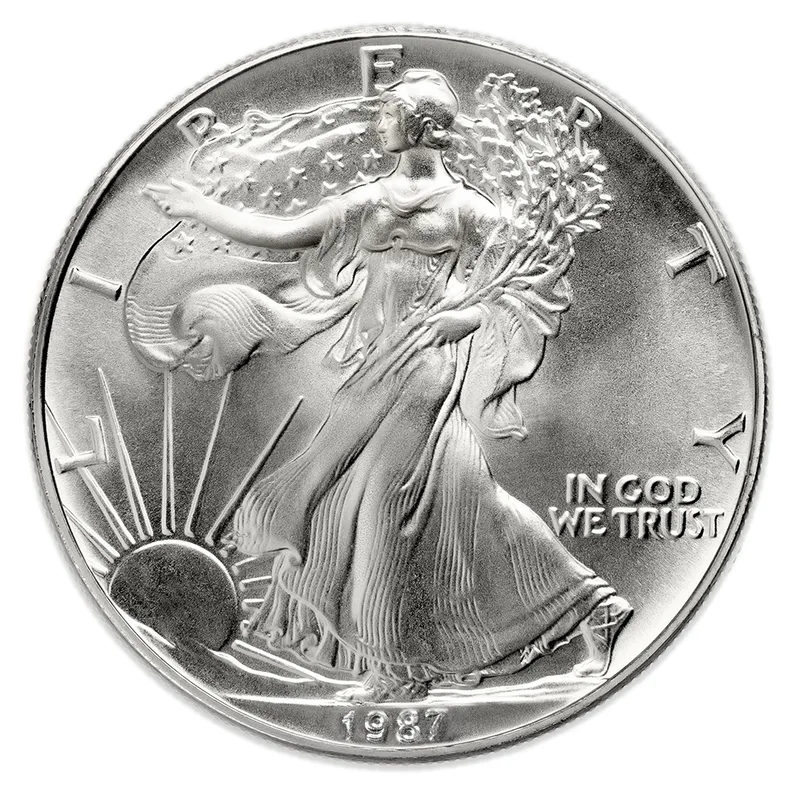1987 Silver American Eagle - BU - Sealed Box — Silver bullion from Standard Bullion