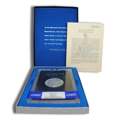 1883-CC GSA Morgan Dollar - NGC MS63+ — packaging view