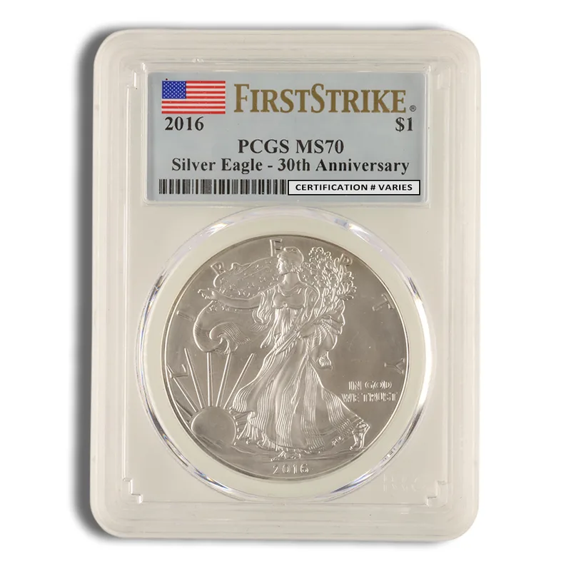 2016 Silver Eagle PCGS MS70 First Strike — Silver bullion from Standard Bullion