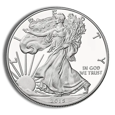 2015-W Proof Silver Eagle with Box & COA — reverse view