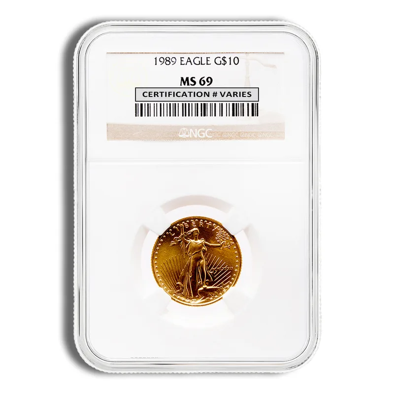 1989 1/4 oz Gold Eagle <body>0 NGC MS69 — Gold bullion from Standard Bullion