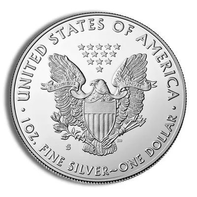 2018-S Proof Silver Eagle with Box & COA — packaging view