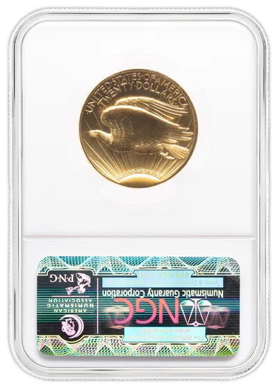 2009 Ultra High Relief Double Eagle NGC MS69 — reverse view