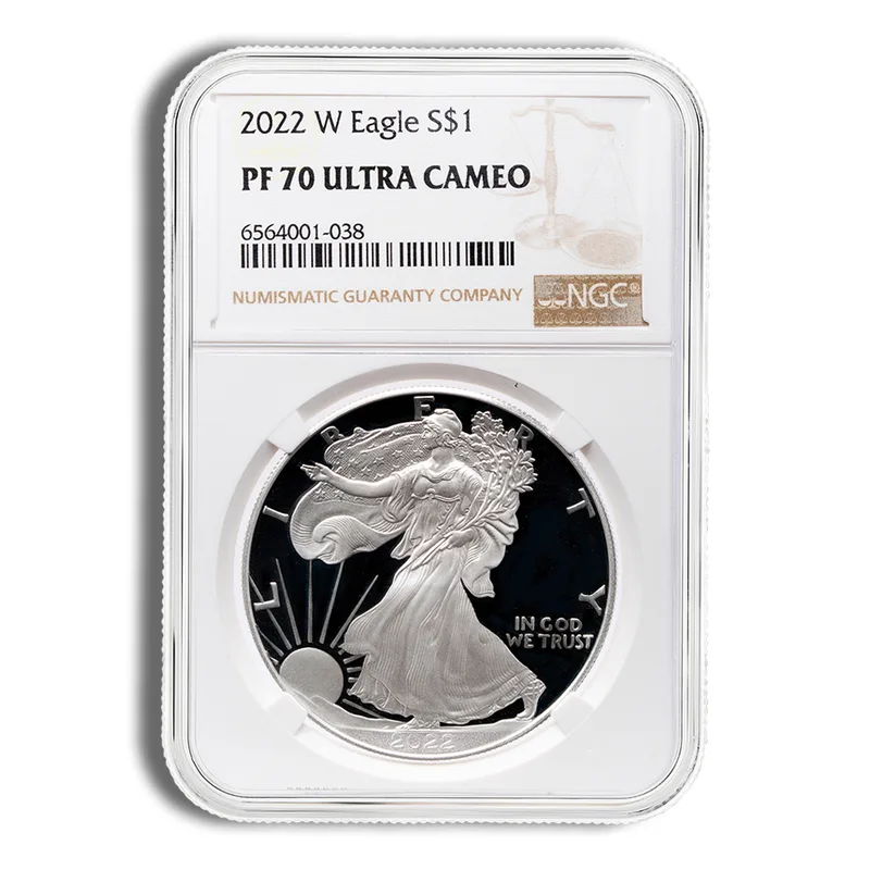 2022-W Proof Silver Eagle NGC PF70 — Silver bullion from Standard Bullion