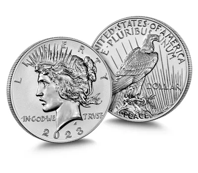 2023-S Morgan & Peace Dollar Two-Coin Reverse Proof Set — packaging view