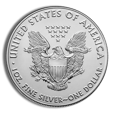 2021 Silver American Eagle - BU (Type 1) — reverse view
