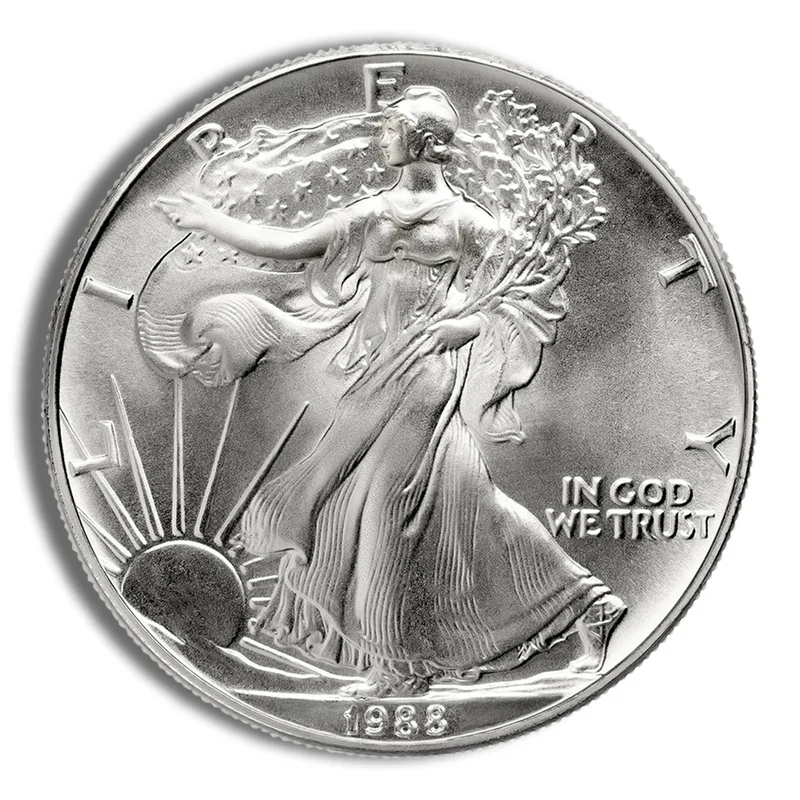 1988 Silver American Eagle - BU — Silver bullion from Standard Bullion
