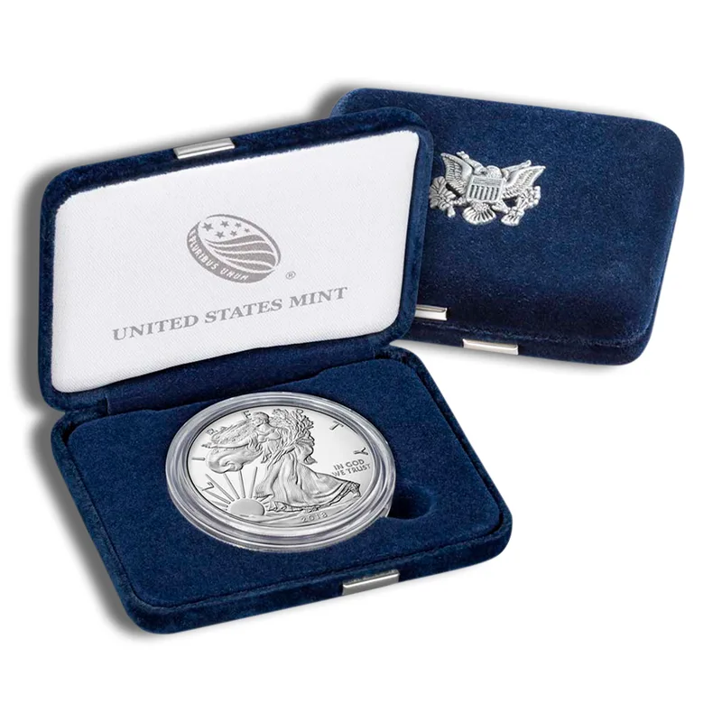 2018-S Proof Silver Eagle with Box & COA — Silver bullion from Standard Bullion