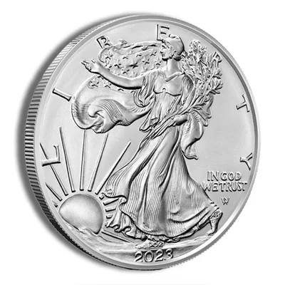 2023-W Burnished Silver Eagle with Box & COA — packaging view