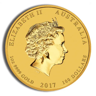 2008 1 oz Australia Gold Lunar Mouse BU - Series II — reverse view