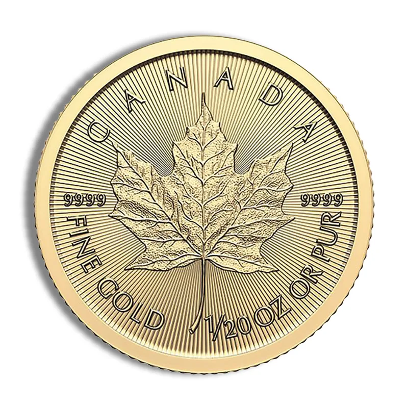 1/20 oz Gold Maple Leaf (Year Varies - Sealed) — Gold bullion from Standard Bullion