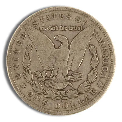 1878-1904 Morgan Silver Dollar - F+ — reverse view