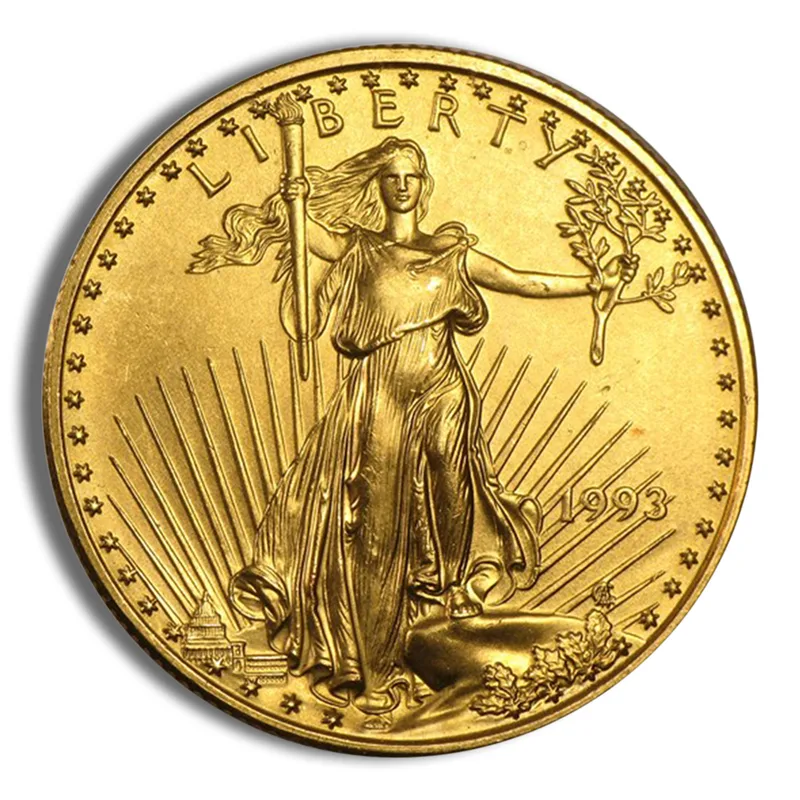 1993 1/2 oz Gold Eagle - BU — Gold bullion from Standard Bullion