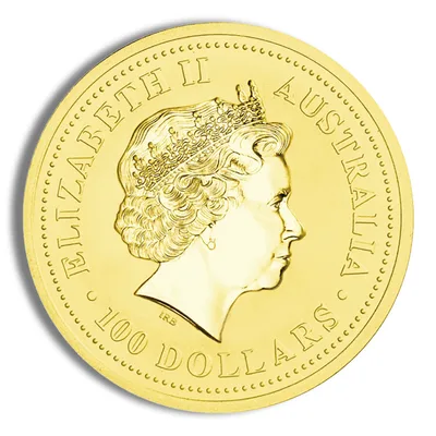 2001 1 oz Australia Gold Lunar Snake BU - Series I — reverse view