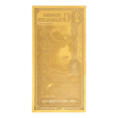 Florida 2 Goldback — reverse view